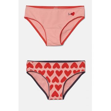 United Colors of Benetton chiloti copii 2-pack culoarea roz, 3MC10S024