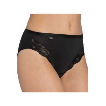 Chiloti dama - Pan-176 - Poliamida/Bumbac/Elastan - Negru -