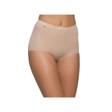 Set 2 perechi chiloti dama - Pan-132 - Bumbac/Lycra - Crem -