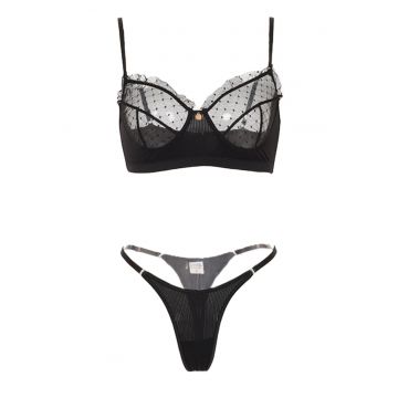 Set lenjerie sexy 2 piese cu dantela - sutien - EFAYN RO