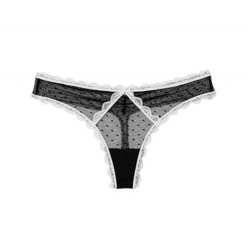 Lace thong panty l