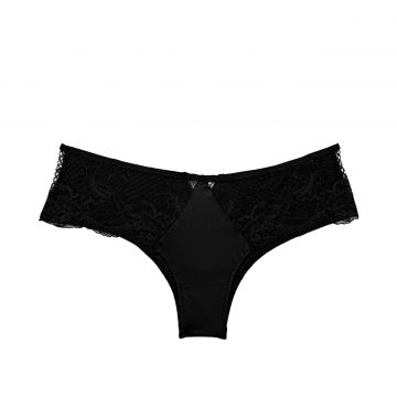 Lace-trim cheeky panty xs