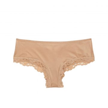 Lace-trim cheeky panty xs