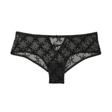 Logo mesh cheeky panty l