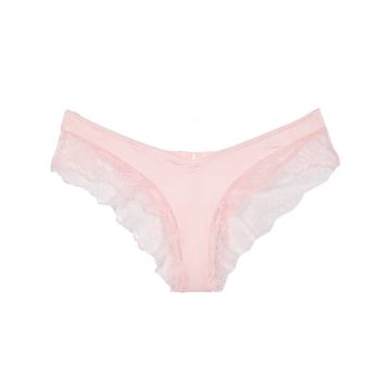Cheeky high-waisted panties with lace trim l Cheeky high-waisted panties with lace trim l