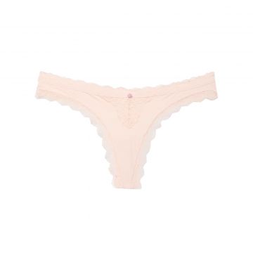 Lace-trim thong panty xs Lace-trim thong panty xs