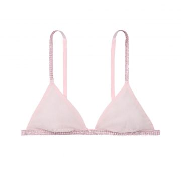 Sheer triangle bralette with glitter m Sheer triangle bralette with glitter m