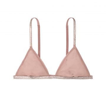 Sheer triangle bralette with glitter s Sheer triangle bralette with glitter s