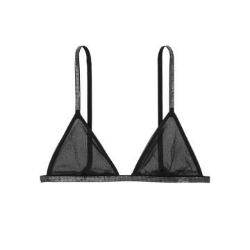 Sheer triangle bralette with glitter xl Sheer triangle bralette with glitter xl
