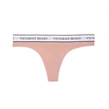 Stretch cotton thong panties with logo s Stretch cotton thong panties with logo s