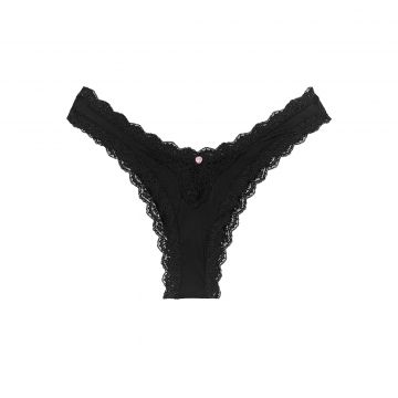 Thong panties with lace edges s Thong panties with lace edges s