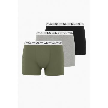 Q/S by s.Oliver Underwear barbati Set 3 perechi de boxeri - Verde pudrat - Q/S by s.Oliver Underwear barbati Set 3 perechi de boxeri - Verde pudrat -
