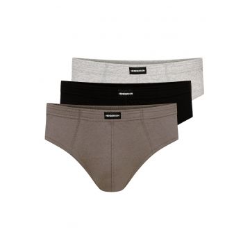 Chiloti barbati Classic set de 3 perechi negru - grafit XXL Chiloti barbati Classic set de 3 perechi negru - grafit XXL