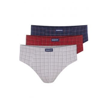Chiloti barbati Classic set de 3 perechi rosu - gri - bleumarin XXL Chiloti barbati Classic set de 3 perechi rosu - gri - bleumarin XXL