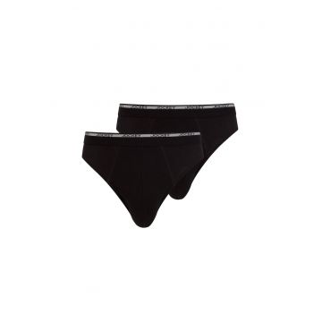 Jockey - Set de chiloti cu banda logo in talie - 2 perechi Jockey - Set de chiloti cu banda logo in talie - 2 perechi