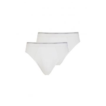Jockey - Set de chiloti cu banda logo in talie - 2 perechi Jockey - Set de chiloti cu banda logo in talie - 2 perechi