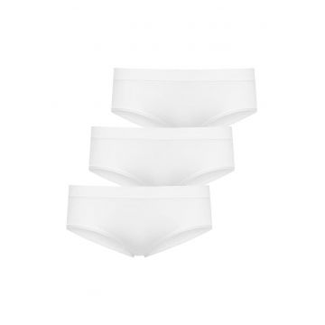 Set de chiloti hipster cu talie joasa - 3 perechi Set de chiloti hipster cu talie joasa - 3 perechi