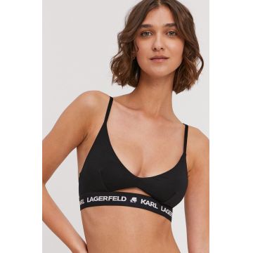 Karl Lagerfeld Sutien culoarea negru